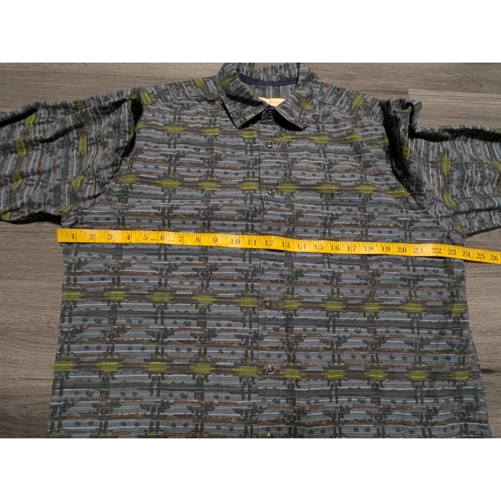 The Territory‎ Ahead Men's Multicolor Geometric Long Sleeve Shirt Size Large - Picture 4 of 6